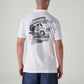 Men's Graphic Print Slim Fit Pique Polo T-Shirt - Back View