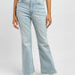 Women's 70s Blue Flared Fit High Rise Jeans - 563937d1-4cf0-452c-b015-e14adbf4b618 View