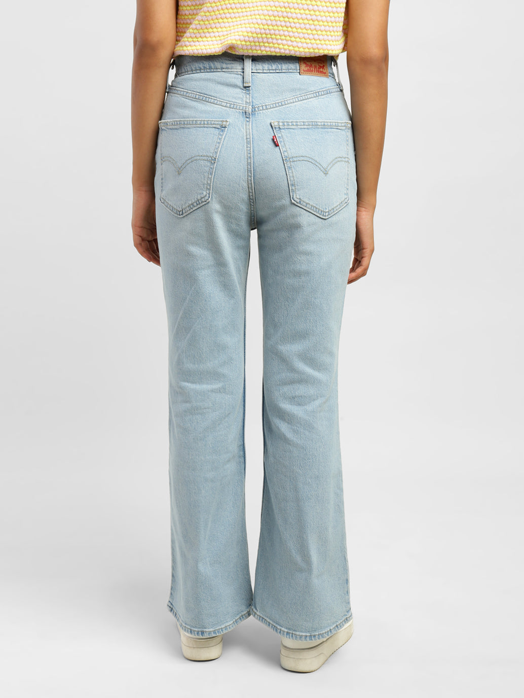 Women's 70s Blue Flared Fit High Rise Jeans - 3a4e3876-1fd6-49ff-8cdc-1165cb63e143 View