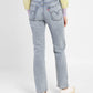Women's 70s Blue Flared Fit High Rise Jeans - e101de60-0be7-4955-9ca6-c3dd557da11b View