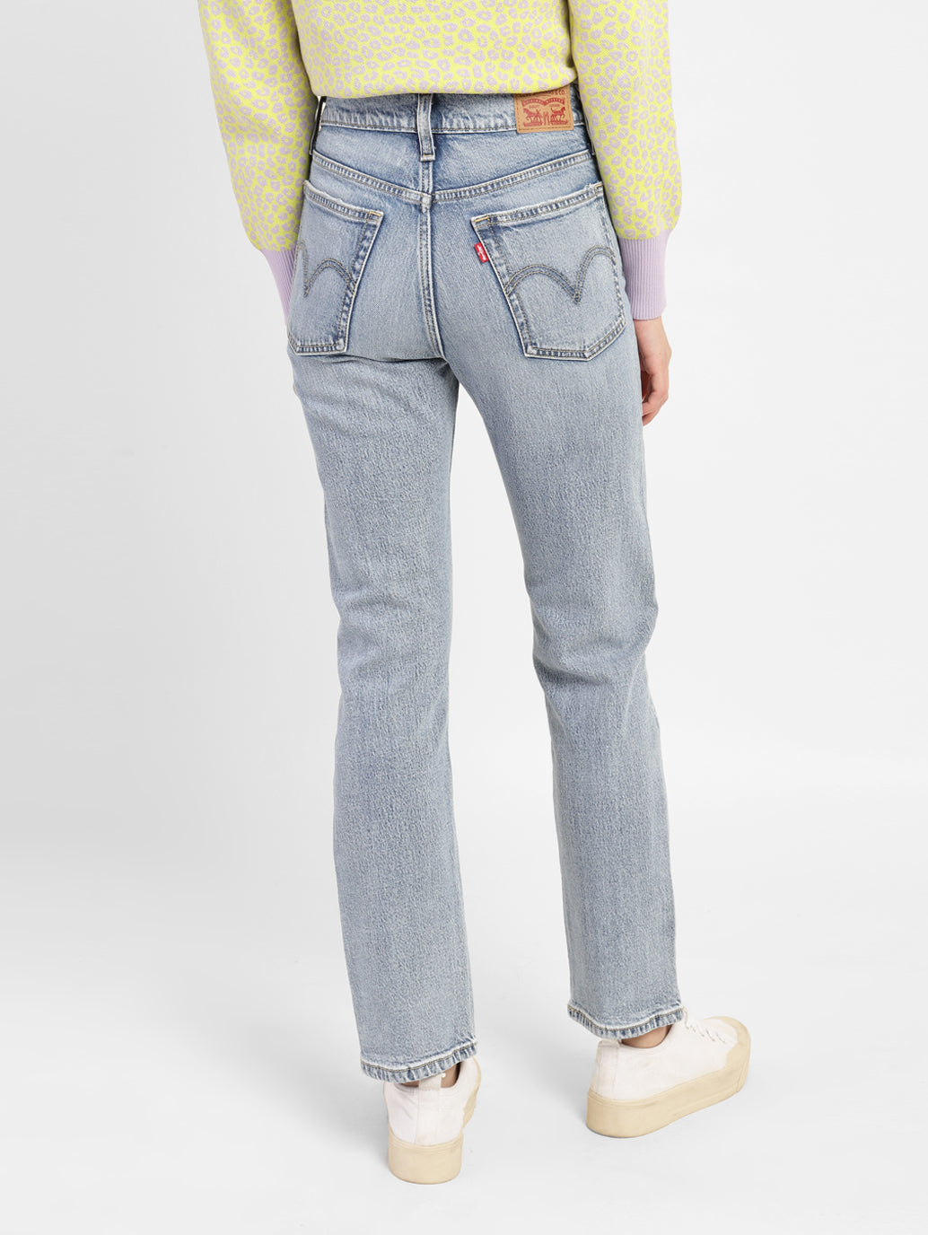 Women's 70s Blue Flared Fit High Rise Jeans - e101de60-0be7-4955-9ca6-c3dd557da11b View