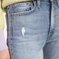Women's 70s Blue Flared Fit High Rise Jeans - 6b22e1fb-233e-467e-b8f3-7d1c990876aa View
