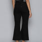 Women's 70s Black Flared Fit High Rise Jeans - Back View