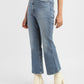Women's 70s Blue Flared Fit High Rise Jeans - ae0ed8ec-89ea-4654-9f81-1c8f75734215 View
