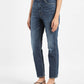 Women's 70s Blue Straight Fit High Rise Jeans - c04cbada-e687-4516-94b9-5e2b0353b16a View