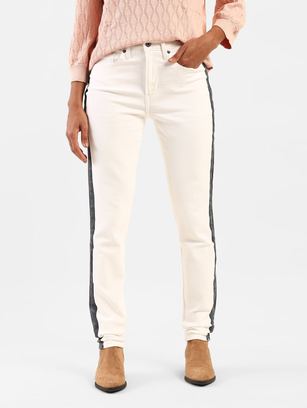 Women's 721 White Skinny Fit High Rise Jeans - 1a06b8df-9442-42e6-a96b-d096c8c55d69 View
