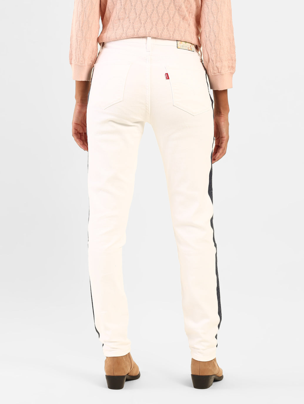 Women's 721 White Skinny Fit High Rise Jeans - 4fefb9e7-59c5-4dfe-a6d9-c453193ec157 View