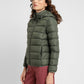 Women's Solid Hooded Quilted Jacket - 2b78c590-52d7-4d5b-9f9e-bfe0b5ef78cf View