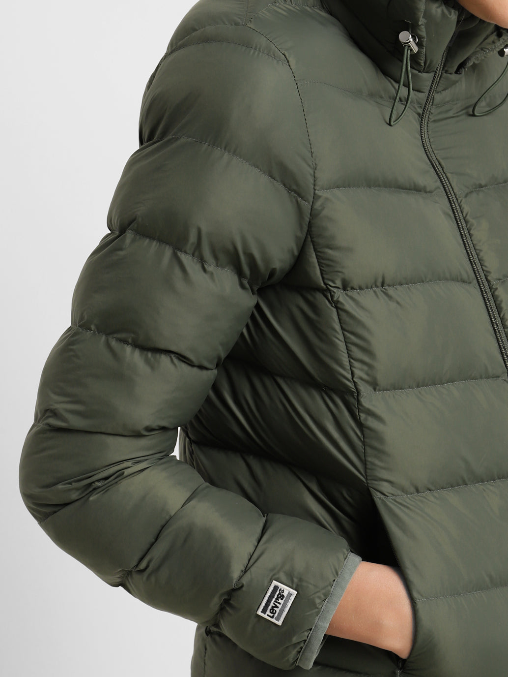 Women's Solid Hooded Quilted Jacket - 67108857-d10a-4243-b607-41916620aa63 View