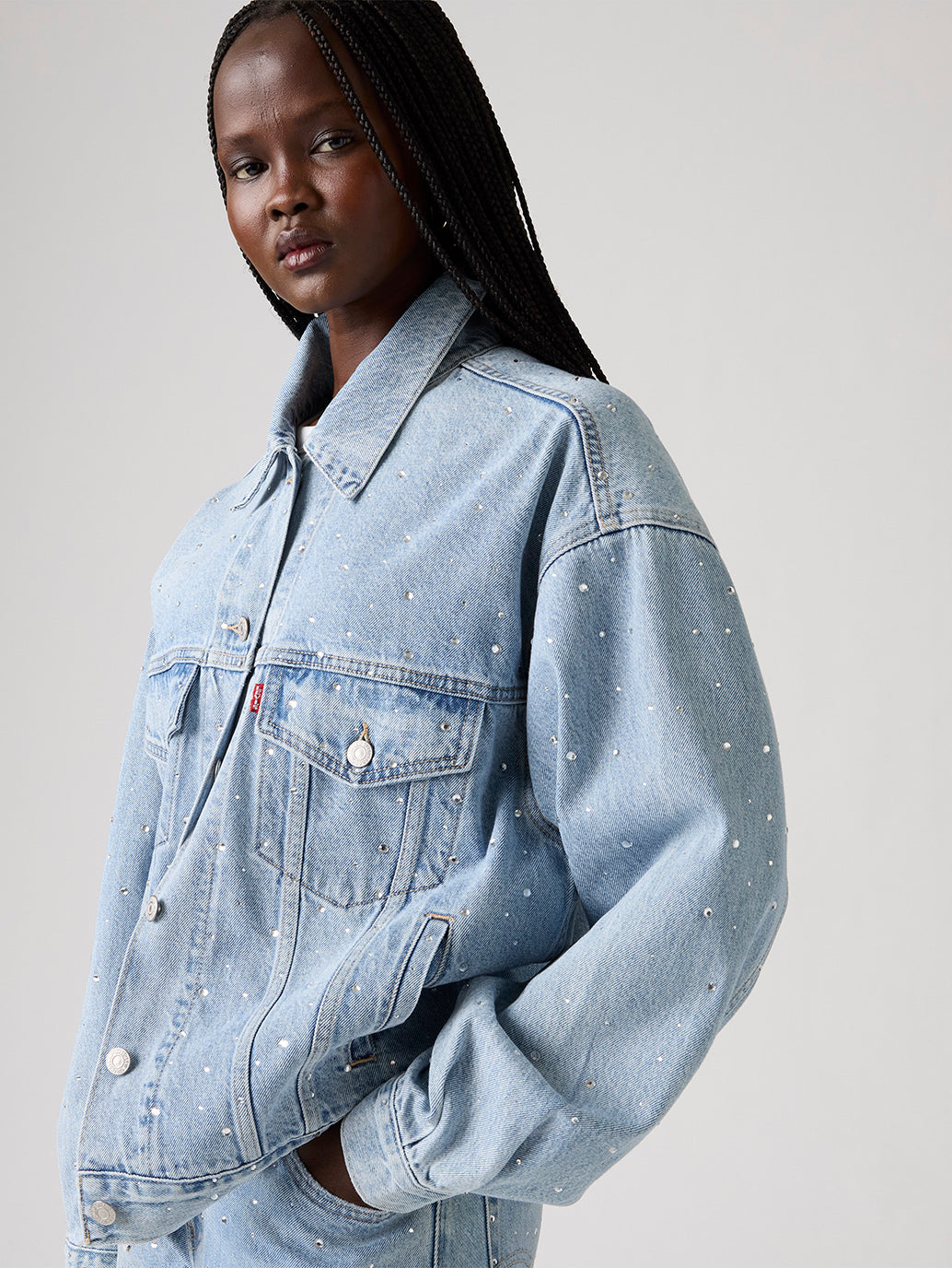 Women's '90s Trucker Jacket - Detail View