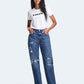 Women's 501'90 Blue Straight Fit High Rise Jeans - 2d9ea61f-9729-4887-a708-56c49d280e80 View