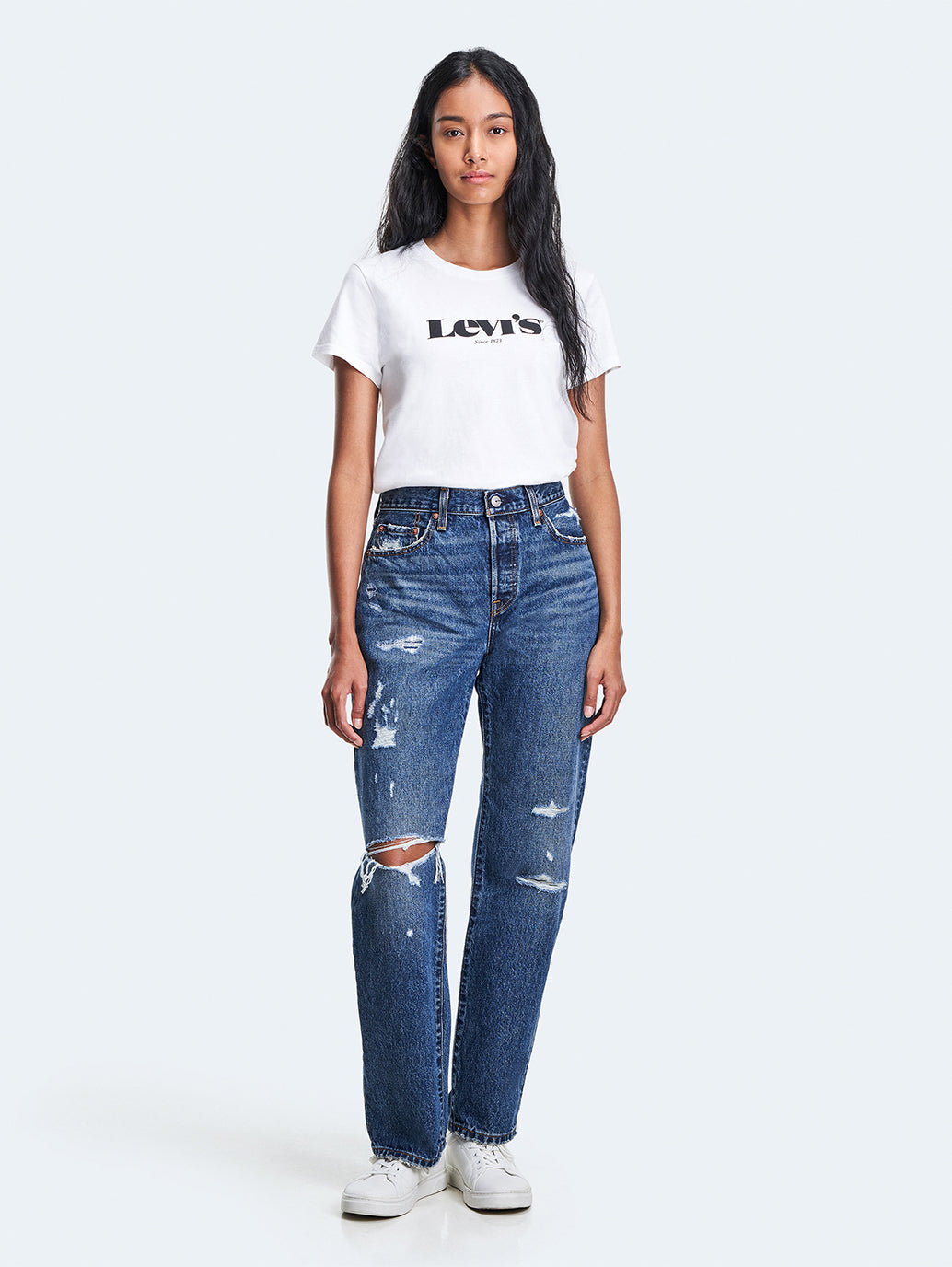 Women's 501'90 Blue Straight Fit High Rise Jeans - c4844a2f-3376-4f95-8ea6-bf5459426ad0 View