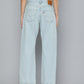 Women's 501'90 Blue Straight Fit Mid Rise Jeans - Back View