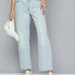 Women's 501'90 Blue Straight Fit Mid Rise Jeans - Front View