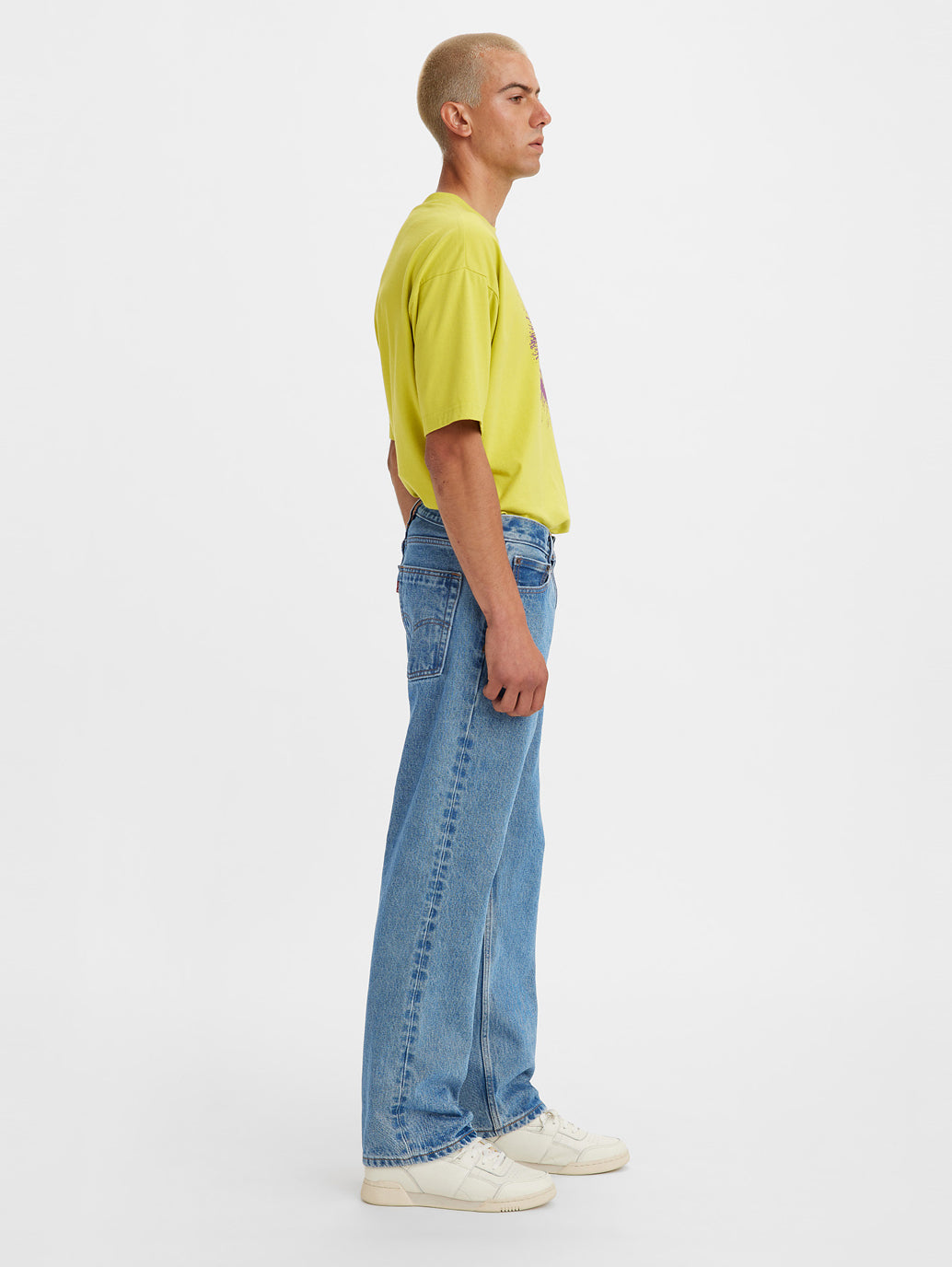 Men's Blue Loose Fit Mid Rise Jeans - c0ba86f8-044f-4036-b78f-3ecba5b525c0 View