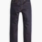 Men's Black Loose Fit Mid Rise Jeans - Flatlay View