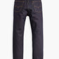 Men's Black Loose Fit Mid Rise Jeans - Flatlay View