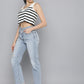 Women's Blue Wedgie Straight Fit High Rise Jeans - A250400211 View