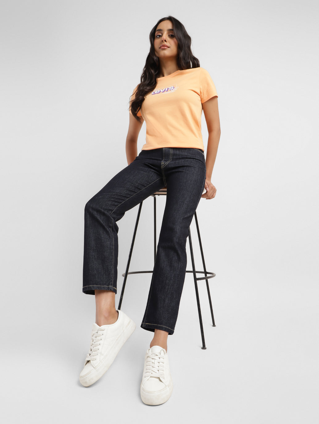 Women's Blue Wedgie Straight Fit Mid Rise Jeans - 6bcd22c4-b58a-4476-a537-a245fe362457 View