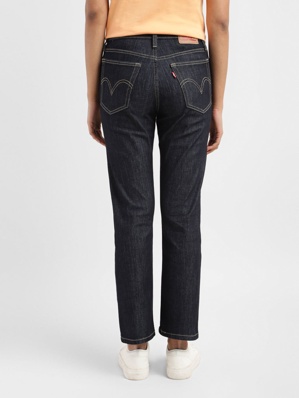 Women's Blue Wedgie Straight Fit Mid Rise Jeans - f489d2a6-63fb-480a-b3d0-0635005afe88 View