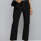 Women's Black Wedgie Straight Fit Mid Rise Jeans - 1 View