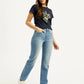 Women's Blue Wedgie Straight Fit High Rise Jeans - Styleshot View