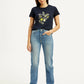 Women's Blue Wedgie Straight Fit High Rise Jeans - Front View