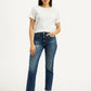 Women's Blue Wedgie Straight Fit High Rise Jeans - Front View