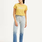 Women's Blue Wedgie Straight Fit High Rise Jeans - Front View