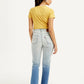 Women's Blue Wedgie Straight Fit High Rise Jeans - Back View