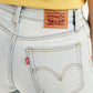Women's Blue Wedgie Straight Fit High Rise Jeans - Detail View