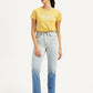 Women's Blue Wedgie Straight Fit High Rise Jeans - Styleshot View