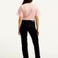 Women's Black Wedgie Straight Fit High Rise Jeans - Back View