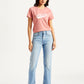 Women's Blue Wedgie Straight Fit Mid Rise Jeans - Front View