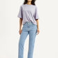 Women's Light Blue Wedgie Straight Fit Mid Rise Jeans - Styleshot View