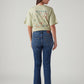 Women's Blue Wedgie Straight Fit High Rise Jeans - Back View