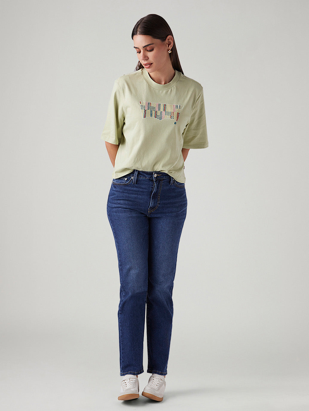 Women's Blue Wedgie Straight Fit High Rise Jeans