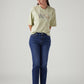 Women's Blue Wedgie Straight Fit High Rise Jeans - Styleshot View
