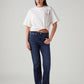 Women's Dark Blue Wedgie Straight Fit High Rise Jeans - Styleshot View