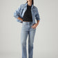 Women's Light Blue Wedgie Straight Fit High Rise Jeans - Styleshot View