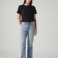 Women's Light Blue Wedgie Straight Fit High Rise Jeans - Front View