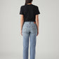 Women's Light Blue Wedgie Straight Fit High Rise Jeans - Back View