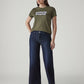 Women's Dark Indigo Wedgie Straight Fit High Rise Jeans - Front View