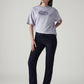 Women's Dark Indigo Wedgie Straight Fit High Rise Jeans - Styleshot View
