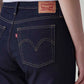 Women's Dark Indigo Wedgie Straight Fit High Rise Jeans - Detail View