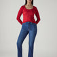 Women's Blue Wedgie Straight Fit High Rise Jeans - Styleshot View