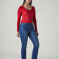 Women's Blue Wedgie Straight Fit High Rise Jeans - Side View