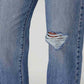 Women's Blue Wedgie Straight Fit High Rise Jeans - 20 View