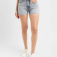 Women's High Rise Blue Regular Fit Denim Shorts - d532e745-a1e3-4d8c-8c43-9682cc2d622e View