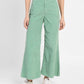 Women's Green Loose Fit High Rise Jeans - 1917f196-adde-4c67-a0a9-c98207985cef View